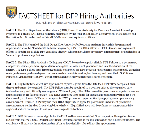 DFP Hiring Fact Sheet